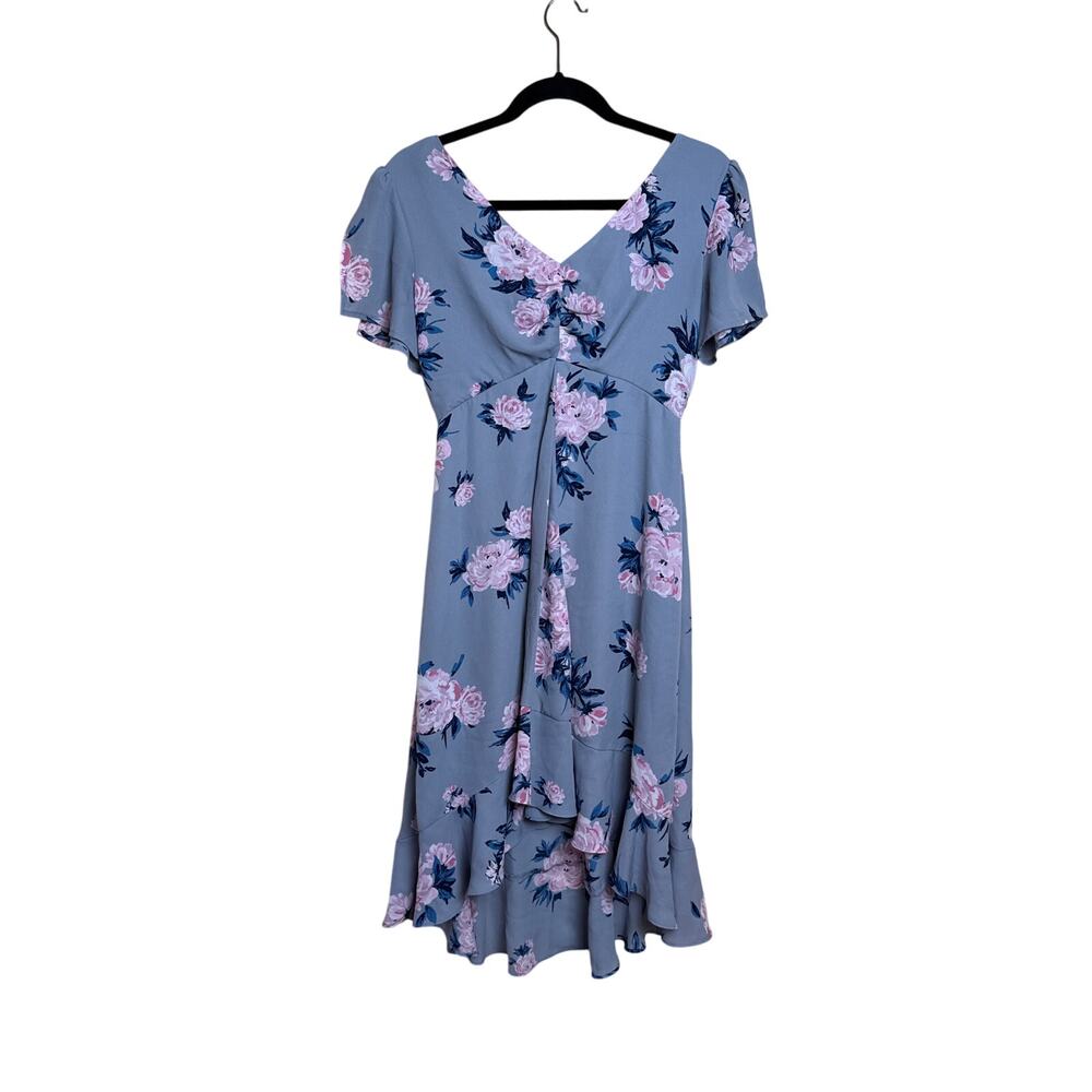 Gray Candies Dress with Pink Flowers